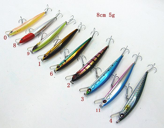 Vissen Tackle Minnow Aas Vissen Lokken Gieten Lokken Zee Lokken Hard Aas Plastic Lip China Haak Drijvende Twee Size