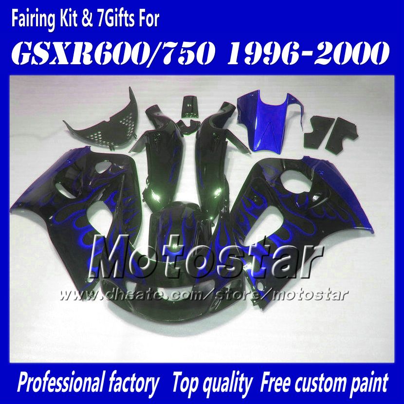 Motocycle fairings for 1996 1997 1998 1999 2000 suzuki GSXR600 GSXR750 GSXR 600 750 96 97 98 99 00 fairing set AC58