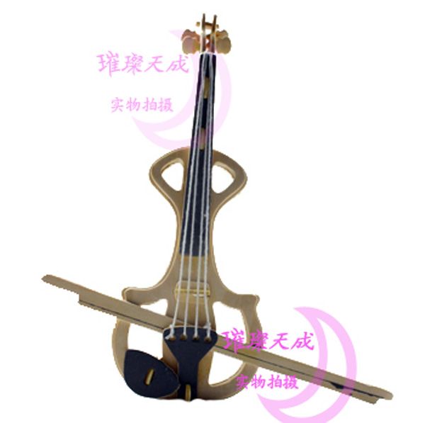 2018 Violin 3d Puzzle Wooden Jigsaw Diy Musical 