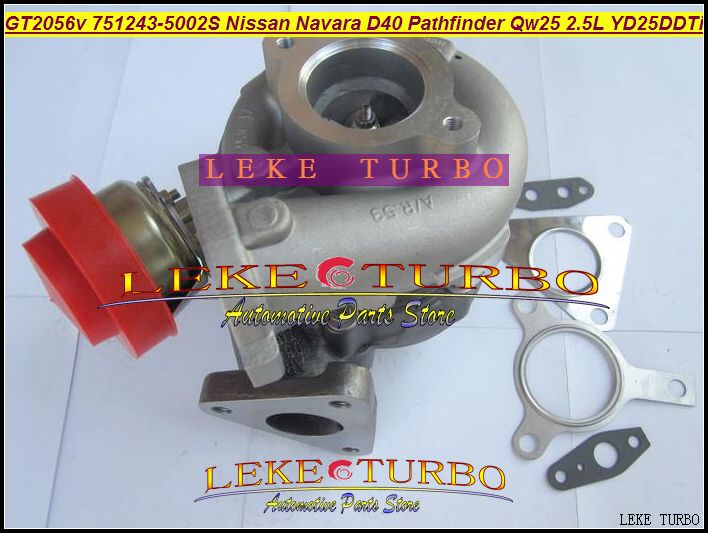 Großhandel GT2056V 751243-5002S 751243 14411-EB300 Turbo Turbolader Für Nissan Navara D40 Pathfinder QW25 2005- 2.5L YD25DDTi 174HP