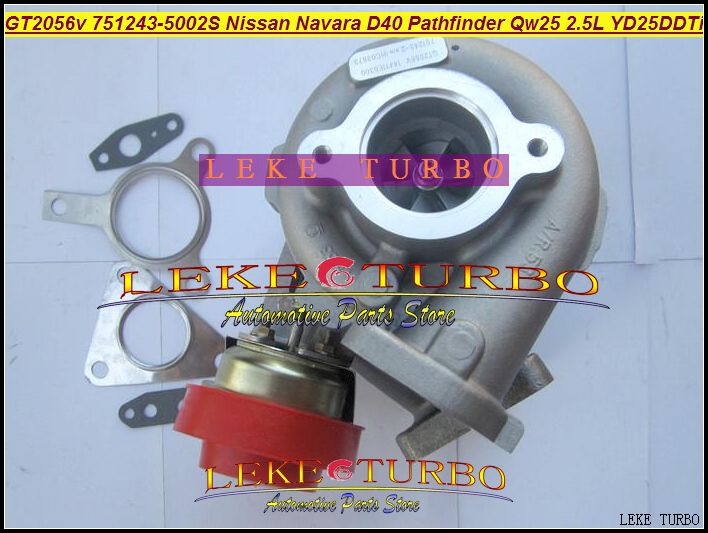 Hurtownie GT2056V 751243-5002S 751243 14411-EB300 Turbo Turbocharger do Nissan Navara D40 Pathfinder QW25 2005- 2.5L YD25DDTI 174HP