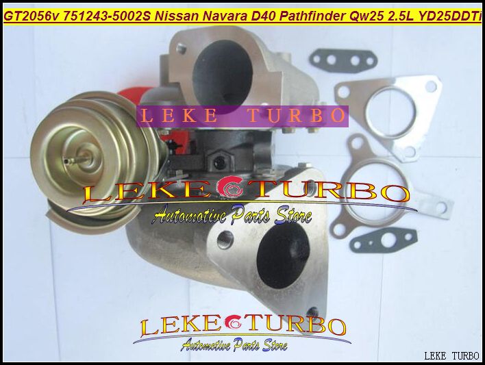 Hurtownie GT2056V 751243-5002S 751243 14411-EB300 Turbo Turbocharger do Nissan Navara D40 Pathfinder QW25 2005- 2.5L YD25DDTI 174HP