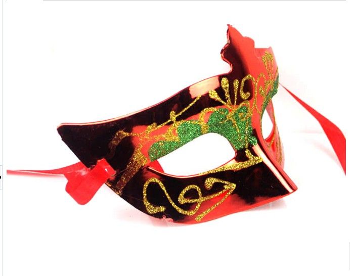 Kvinnors Venetian Masquerade Mask Glitter Mardi Gras Halloween Ball Mask En storlek passar mest Assorted Color