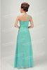 Magnifique mode élégante une épaule cristal Sweeaheart sequin perlé à volants longueur de plancher robe de soirée robe de bal