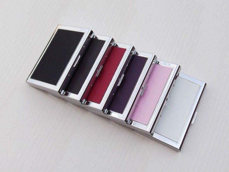Business ID Credit Card Wallet Holder Leather Stainless Steel Metal Case Box Sell Cool Card Holders C0895255W