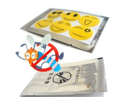 Smiling Face Best Mosquito Natural Repellent Patch Insect bug repellent sticker Camping use