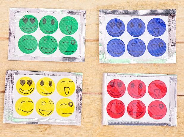 Camping repellent sticker Smiling Face Best Mosquito Natural Repellent Patch Insect bug protect