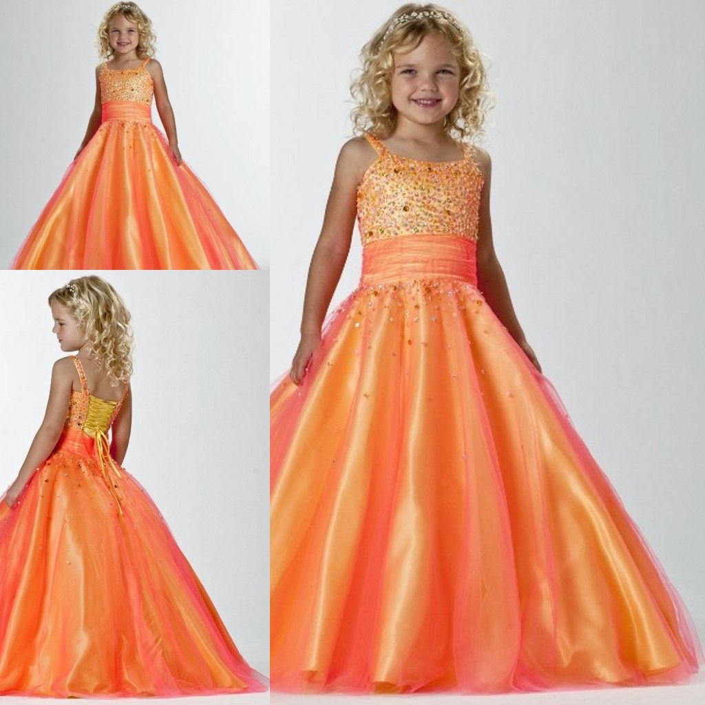 orange dress for little girl
