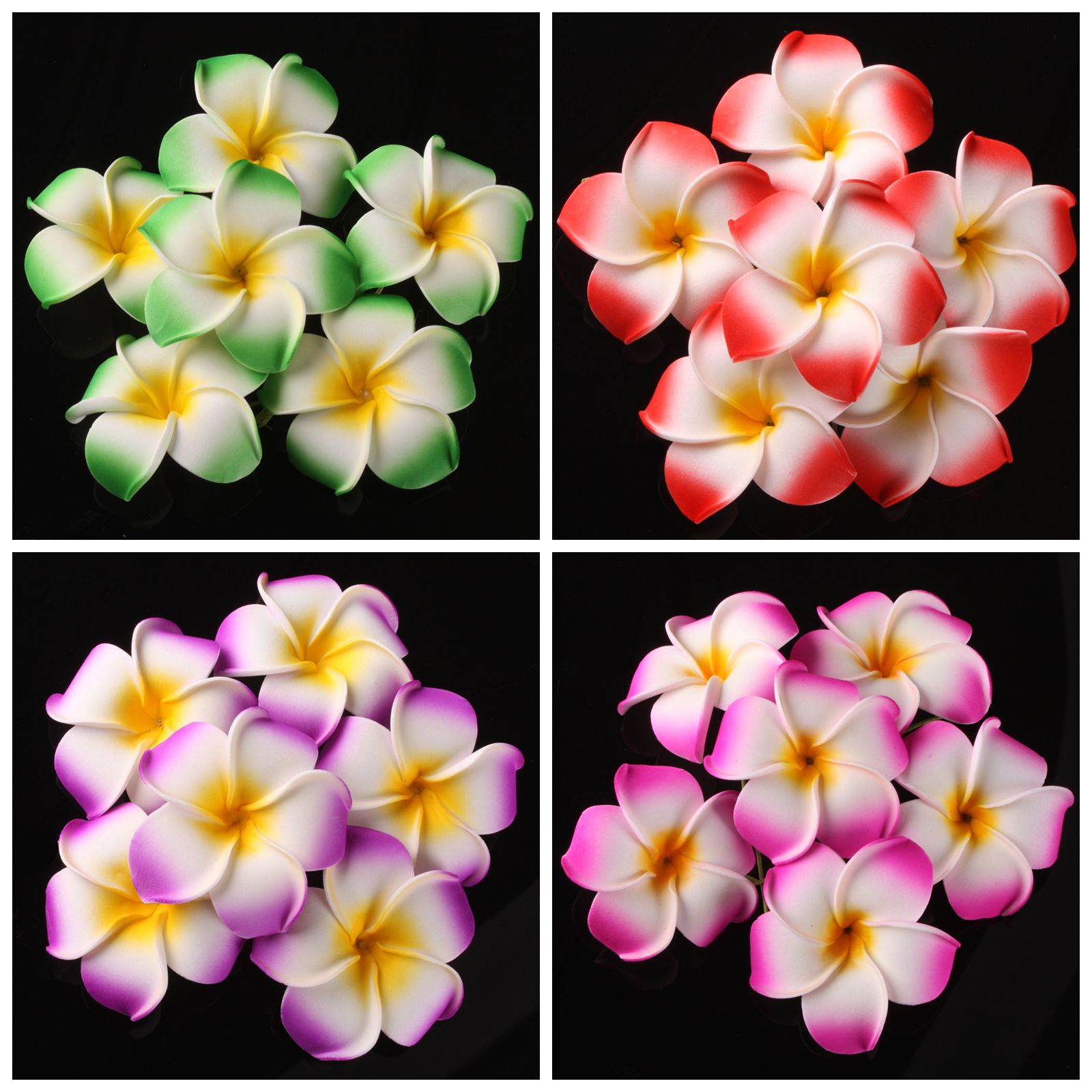 Wholesale Plumeria Flowers Latex Frangipani Wedding Bouquet Birthday