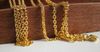 Free DHL 100 meters hot sale 18K Gold plated fashion Stainless Steel 3mm oval ROLO chains no clasp .jewelry finding DIY necklace in Bulk