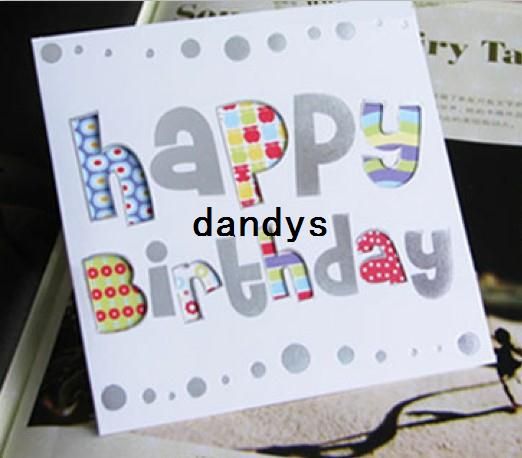 Desiderio dolce adorabile per voi carta di regalo di buon compleanno / saluto carta stampata natale / regalo del bambino / FreeShipping / Wholesale