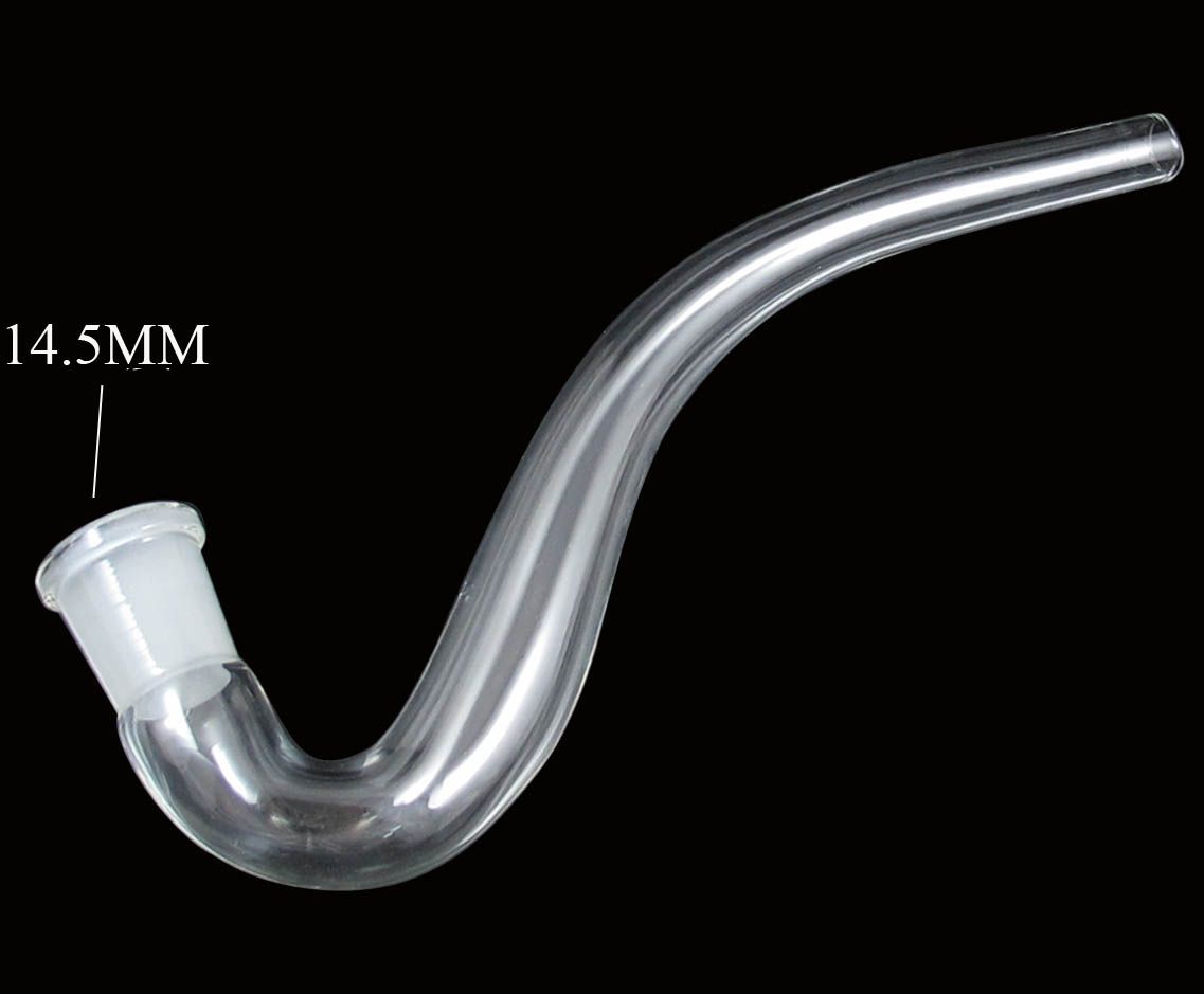 Embouchure avec clip de fixation en verre J-Hook Adaptateur Adaptateur Creative style j crochets verre tuyau joint taille 14mm 19mm femelle
