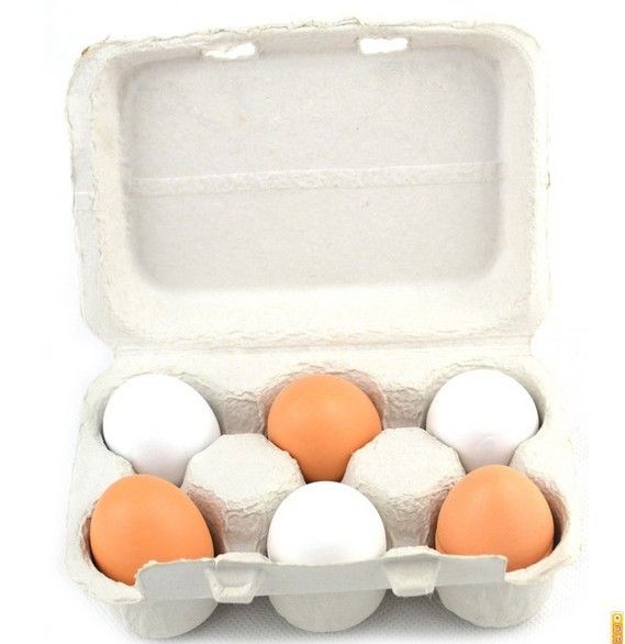 Novelty DIY Wooden Eggs Yolk Pretend Play Kitchen Food Kid Educational