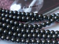 200pcs Fashion Hematite Beads 8mm Round Loose Beads For Bracelet DIY Accessory Wholesale