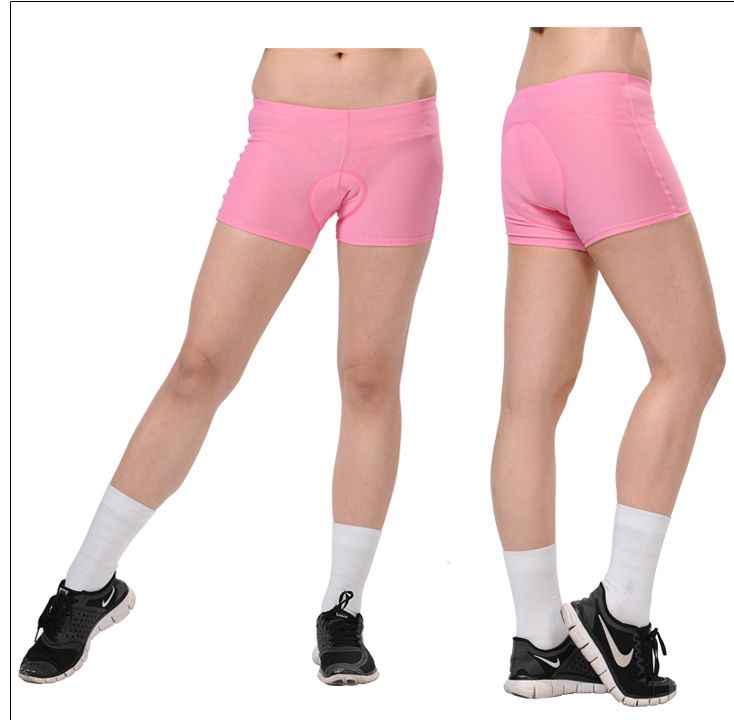 Bike Shorts For Womens 5Size Pink Cycling Bike Trousers Breathable