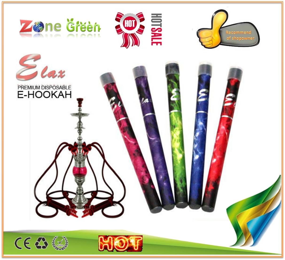 Disposable Electronic Cigarettes E Shisha/E Hookah 500 Puffs From