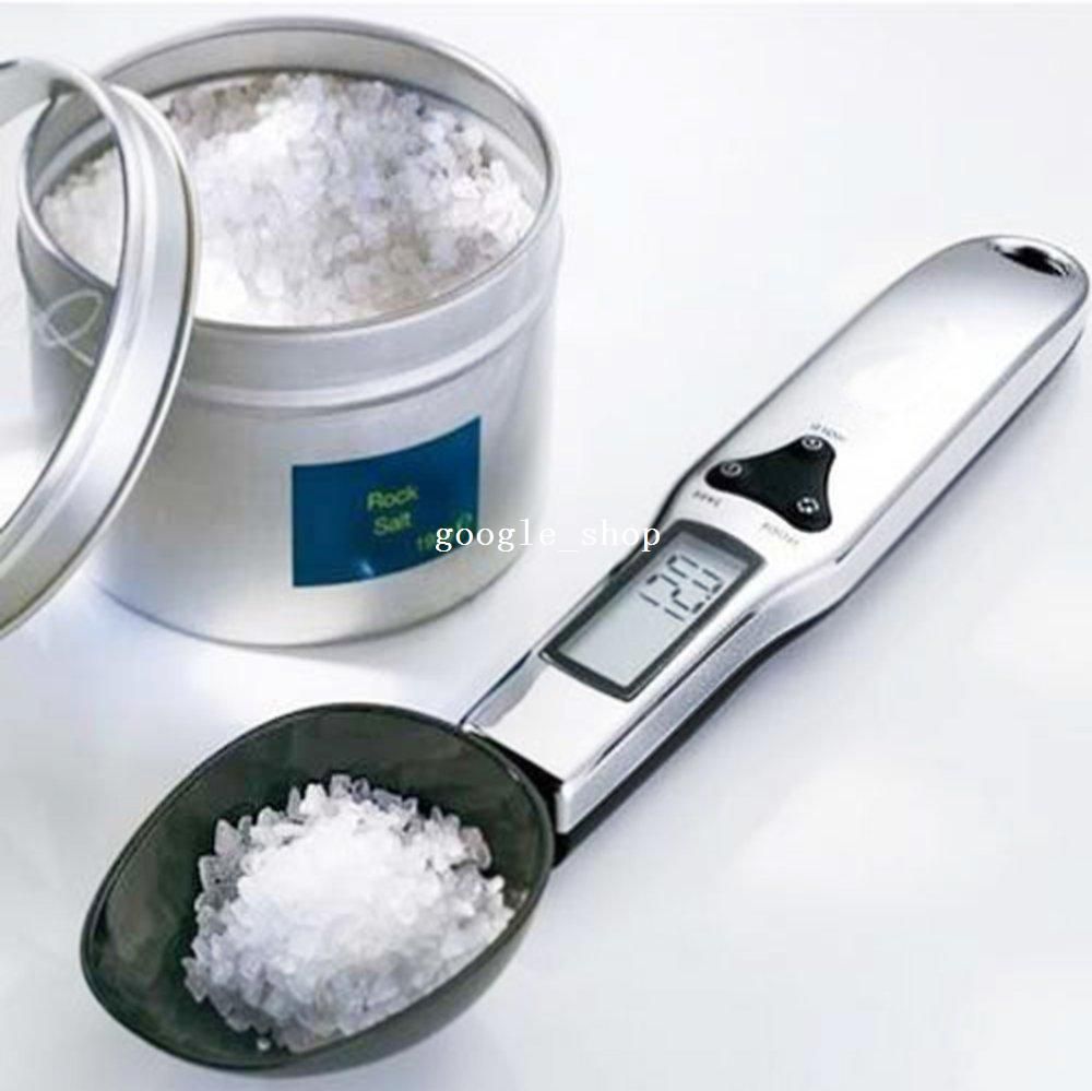 0.1-500g Balanza digital Escala de peso de harina de alimentos Cuchara 