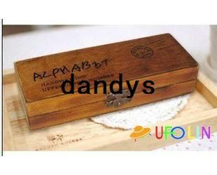 Free Shipping/30 pcs/set Creative uppercase lowercase wooden stamp set / gift wooden box /