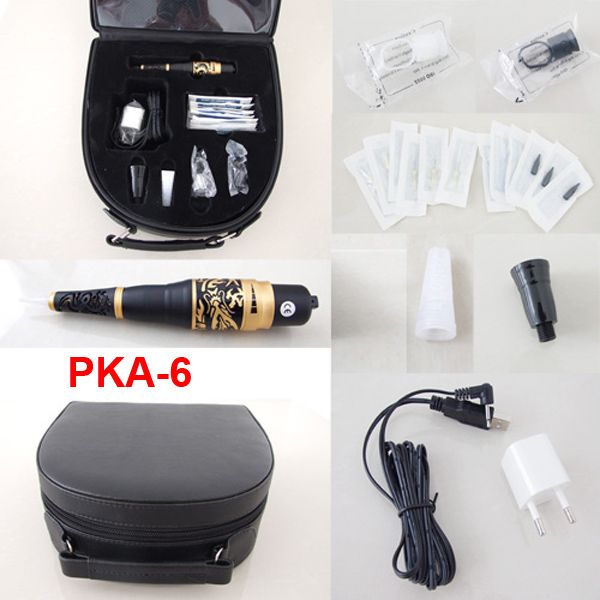 Kalıcı Makyaj Kitleri Kozmetik Dövme Kaynağı Dahil Kaş Makinesi İğneler İpuçları Case PKA