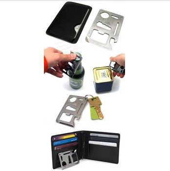 Carte multi-outils 11 en 1 carte de couteau de poche de survie d'urgence outil de camping