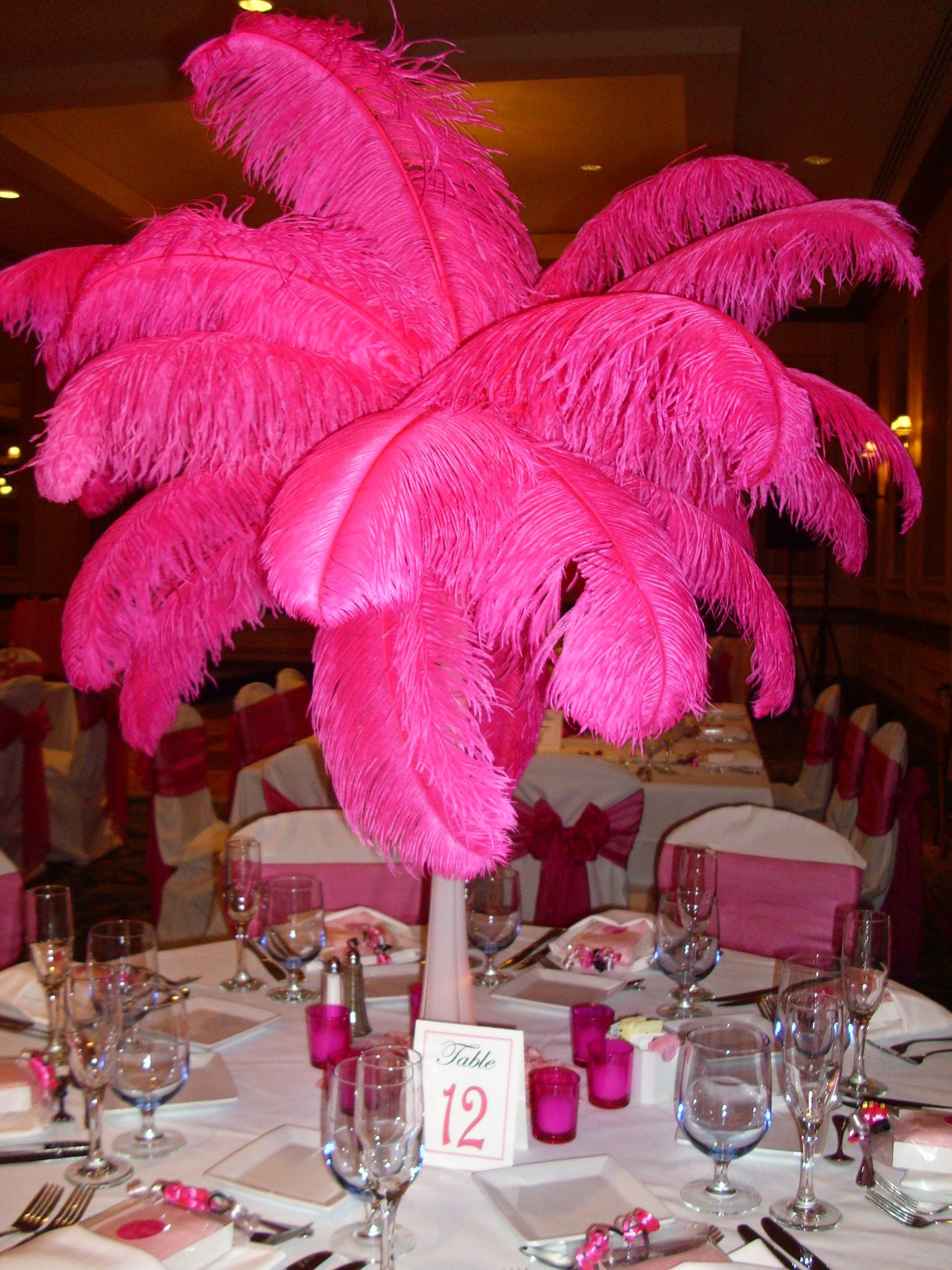 Ostrich Feather 14 16 Wedding Party Decoration ...