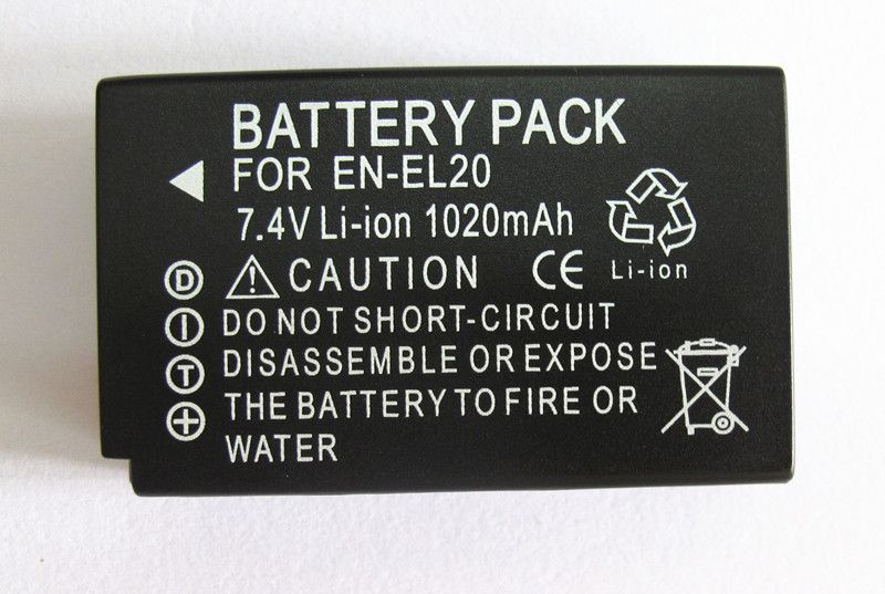 EN EL20 ENEL20 Battery Pack For Nikon 1 J1, 1 J2, 1 J3, 1 S1, Coolpix A