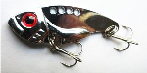 12st Ny design Vib Metal Blade Fishing Lures 5.5cm 11g 8 # Krokar (VIB009) Fiskehantering Vibrator Lure Bait Spoon Metal Lures Gratis frakt