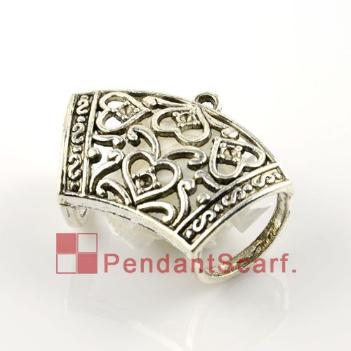 

12PCS/LOT, Hot Fashion DIY Jewellery Scarf Pendant Accessories Silver Plated Zinc Alloy Heart Design Slide Bails, Free Shipping, AC0003A, Bronze;silver