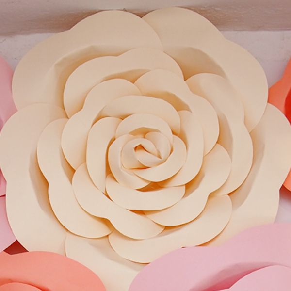 2018 window display large paper flowers wedding decorations paper paper flower display