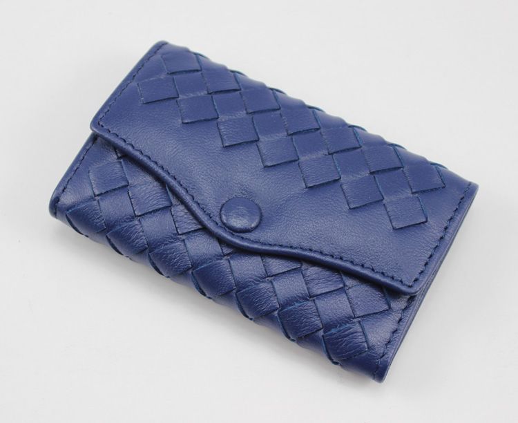 sac de mode en gros en peau de mouton porte-clés à 6 boucles porte-clés en cuir véritable véritable porte-clés à tricoter petit cadeau couleur bleue avec boîte-cadeau