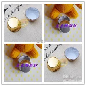 3.5cm base Baking Gold Silver foil paper holder Cupcake liner Muffin Liners Papers Baking Cups cake cup XB1