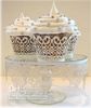 2013 Hot Selling Bakken Paars / Wit Omringende Rand Cupcakes Cupcake Wrapper Gratis verzending