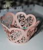 2013 Hot Selling Bakken Paars / Wit Omringende Rand Cupcakes Cupcake Wrapper Gratis verzending