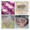 2013 Hot Selling Bakken Paars / Wit Omringende Rand Cupcakes Cupcake Wrapper Gratis verzending