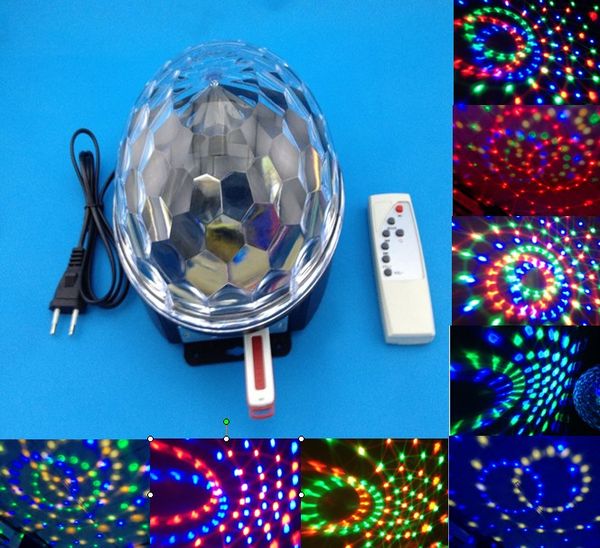Best Quality Led Crystal Magic Ball Light Rgb Stage Sound Best Quality Led Crystal Magic Ball Light Rgb Stage Sound Control Disco Dj Party