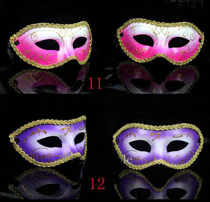 Masquerade Costume Party Nowy Rok Boże Narodzenie Halloween Dance Women Sexy Mix Mask Mask Maski2599547