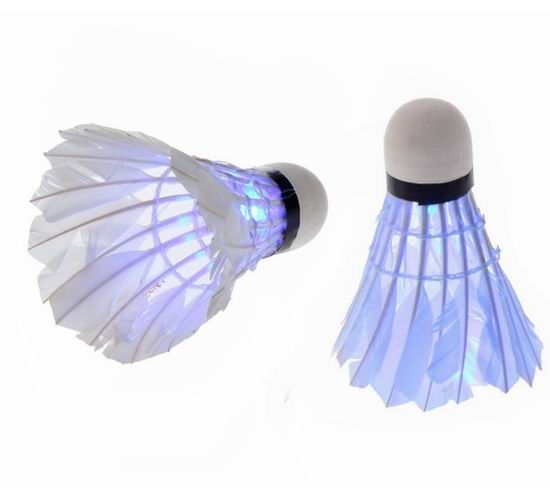 New Dark Night LED Badminton Shuttlecock Birdies Lighting From Zjh336