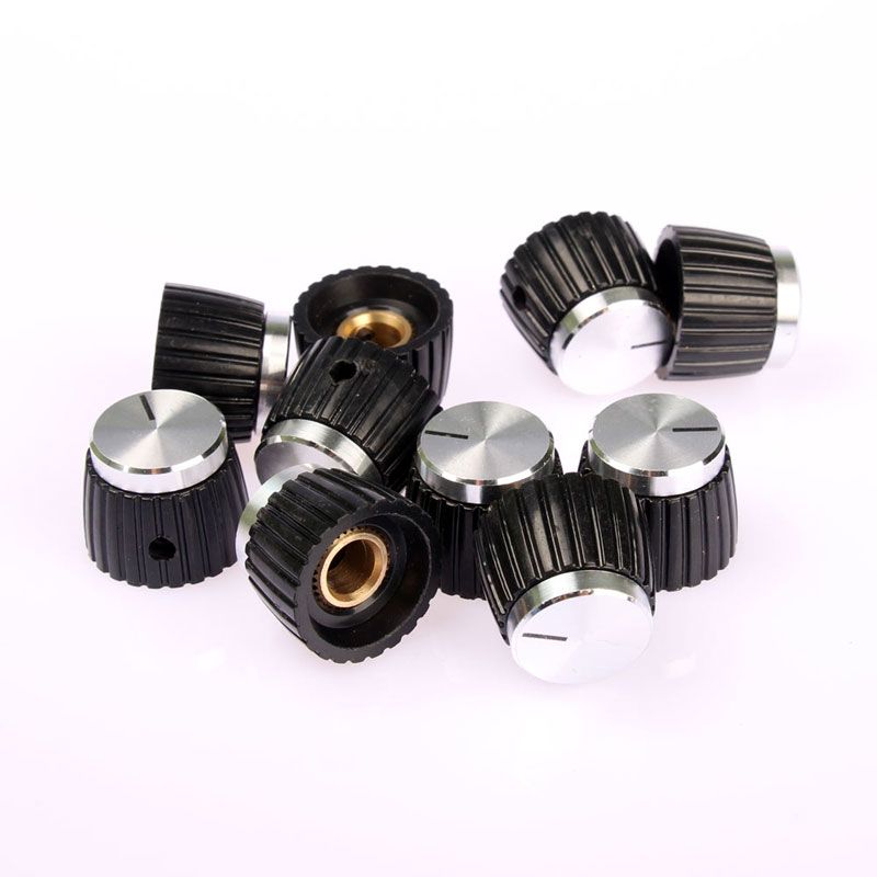 2021 10 Pack Silver Cap Amplifier Knobs For MARSHALL Amp JCM 800 900