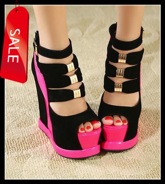 super high platform wedges