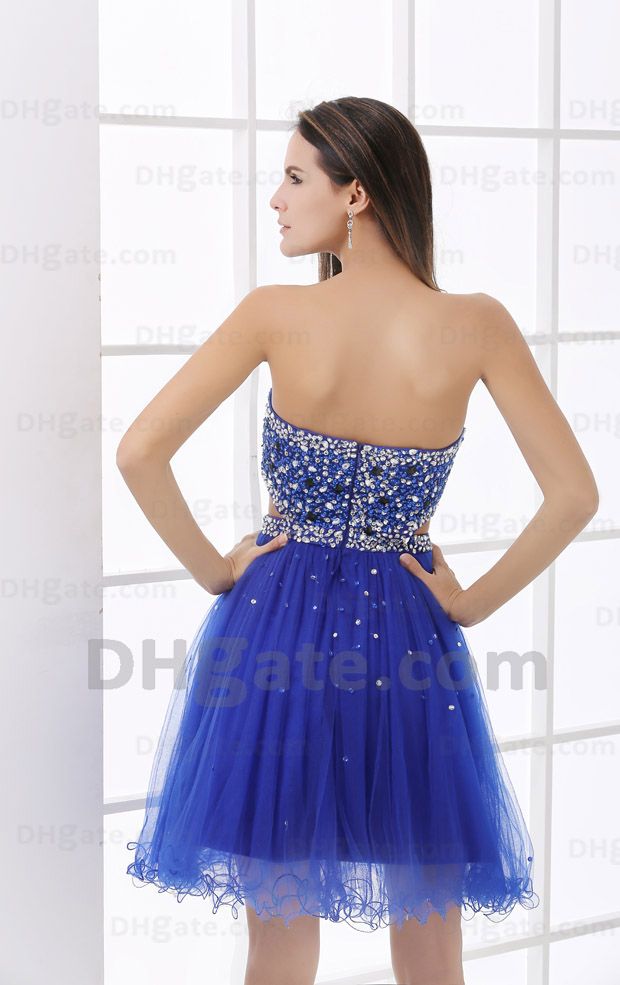 Dresses Under 100 In Stock Royal Blue Sweetheart Sequins