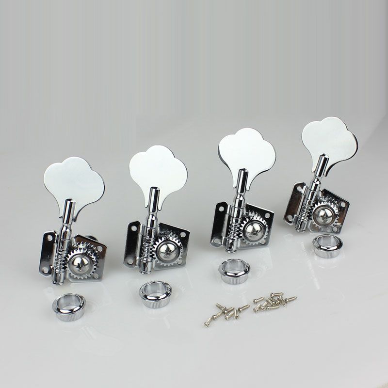 4R Chrome Bass Machine Heads Tuning Pegs Open Big Plum Style For Electric Bass Guitar From Vics