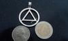 In the occult it is the Thaumaturgic Triangle Circle Stainless steel pendant amulet210U