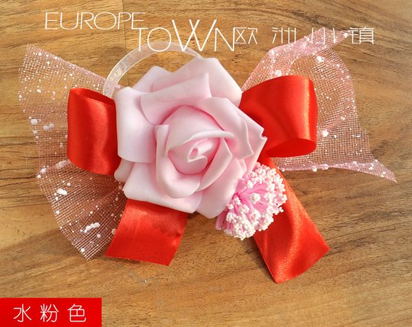 Acheter Fleur Artificielle De Pe à La Main Fleur Rose Avec Une Ventouse Pour La Décoration De Mariage Pour Voiture De Mariage De 5784 Du