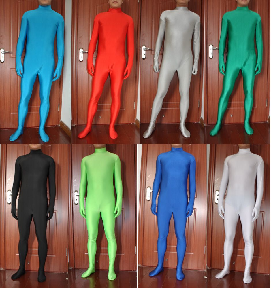 2018 Full Body Lycra Spandex Party Zentai Costumes Headless Bodysuit