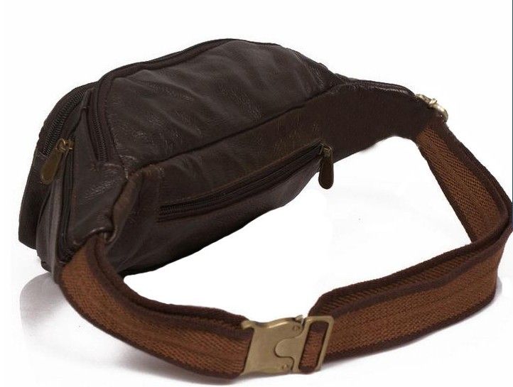 Leather Pocket Fashion Cellphone Waist Bag outdoor Casual Aslant Bag 23*14*8 cm Best cheap Bag 