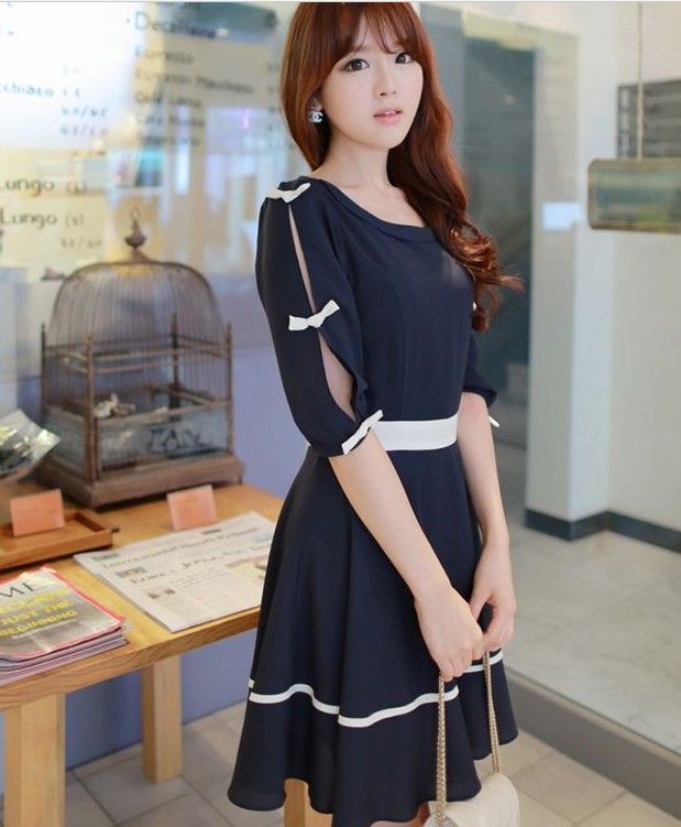 2013 Latest Fashion Dress Japanese Style Sweet Skirts Petal Slevee ...