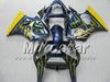 Bodywork fairing for kawasaki 2005 2006 2007 2008 ZZR600 ZZR 600 05 06 07 08 full yellow flame in blue abs fairings AL7