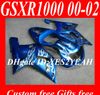 Motorcykel Fairings Bodywork för 2000 2001 2002 Suzuki GSXR1000 GSX R1000 K2 00 01 02 GSXR 1000 Fairing Body Kit + Gifts SM27