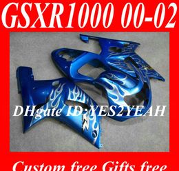 Motorcycle Fairings bodywork for 2000 2001 2002 SUZUKI GSXR1000 GSX R1000 K2 00 01 02 GSXR 1000 Fairing body kit+gifts SM27