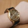 2021 Relogio manlig lyxvinnare Brand Handwinding Leather Band Skeleton Mechanical Wrist Watch for Men Reloj HOMBRE9996327